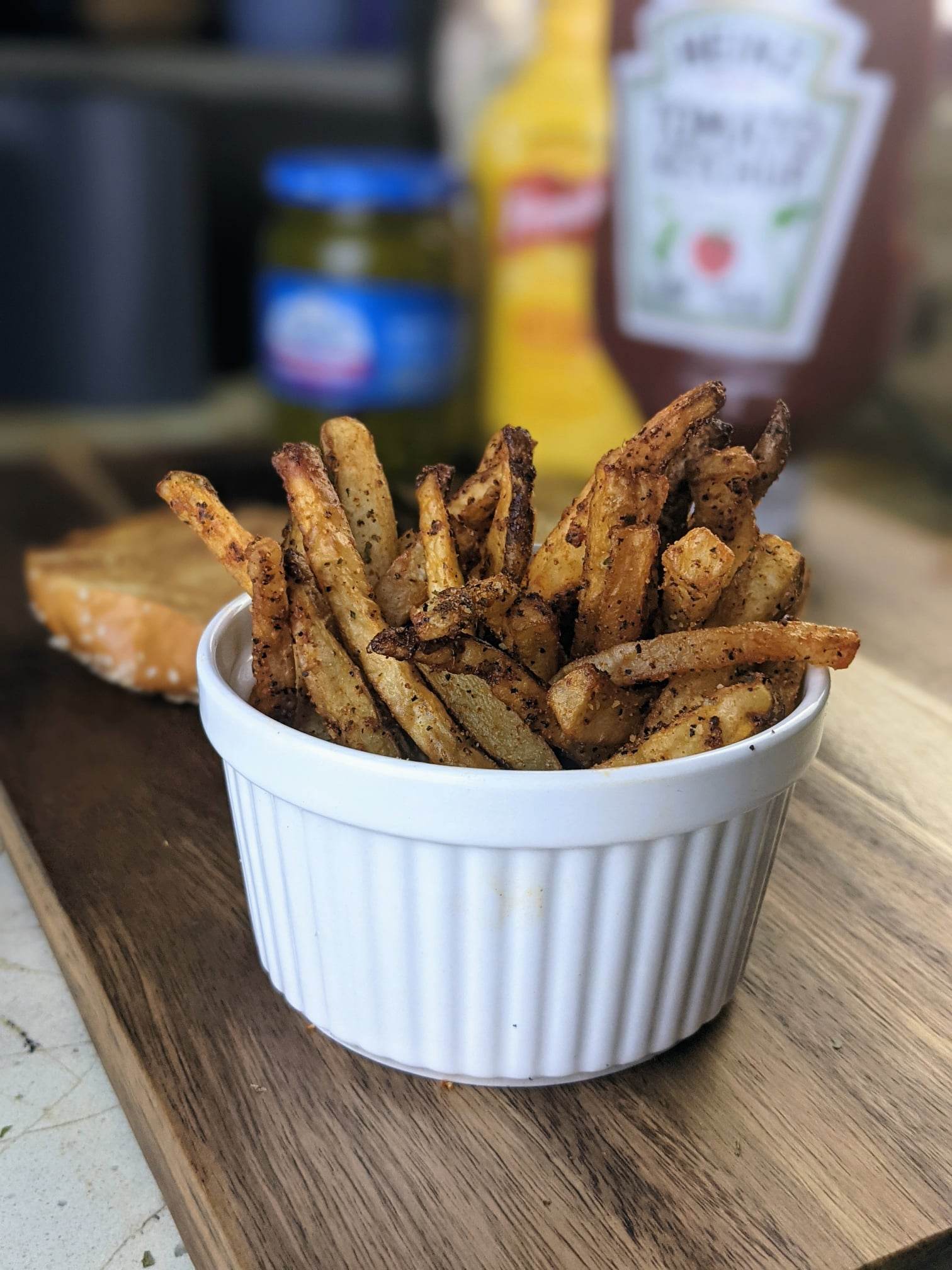Air Fryer Garlic Parmesan Fries Lose Weight, Eat Pizza