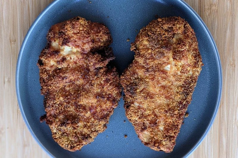 Air Fryer Chicken Cutlets ( Low Calorie, No Egg, No Flour )