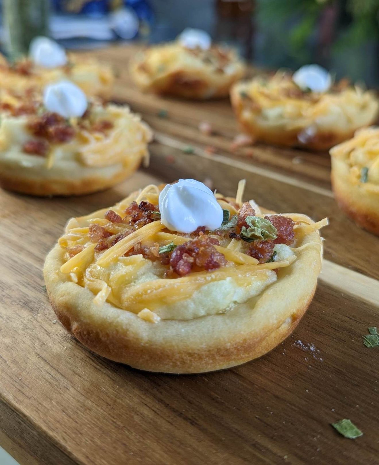 Bacon Cheddar Mashed Potato Bites Lose Weight, Eat Pizza