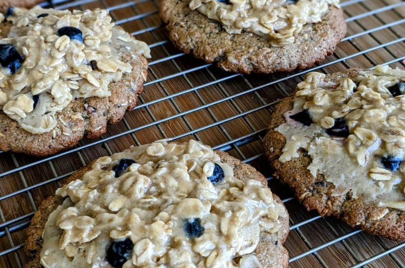 Crumbl Blueberry Muffin Cookie with Streusel - Healthy Copycat