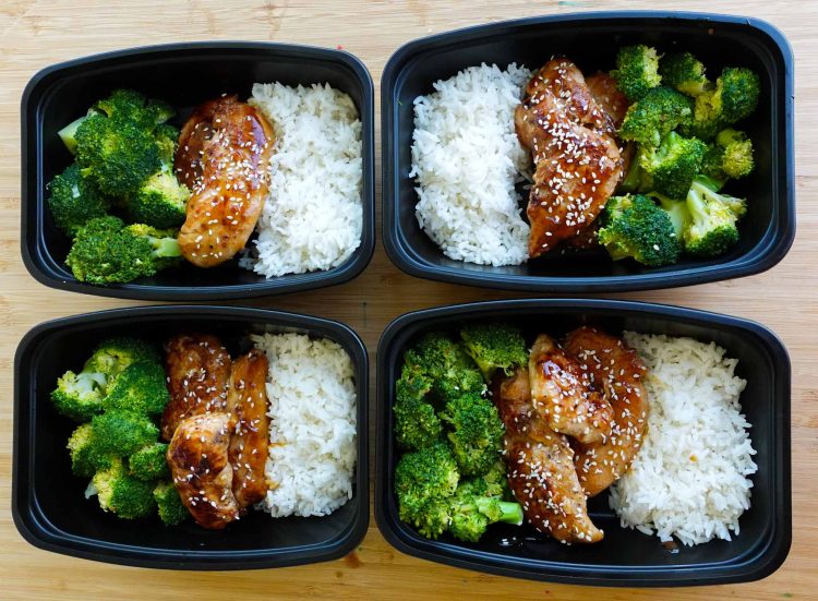 Teriyaki Chicken Meal Prep - Only 398 Calories